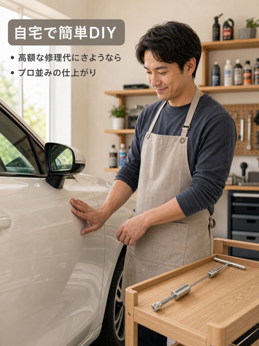 車のへこみ修理ツールセット全体写真