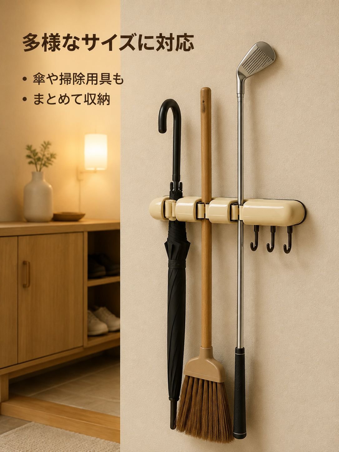 モップ収納ラック