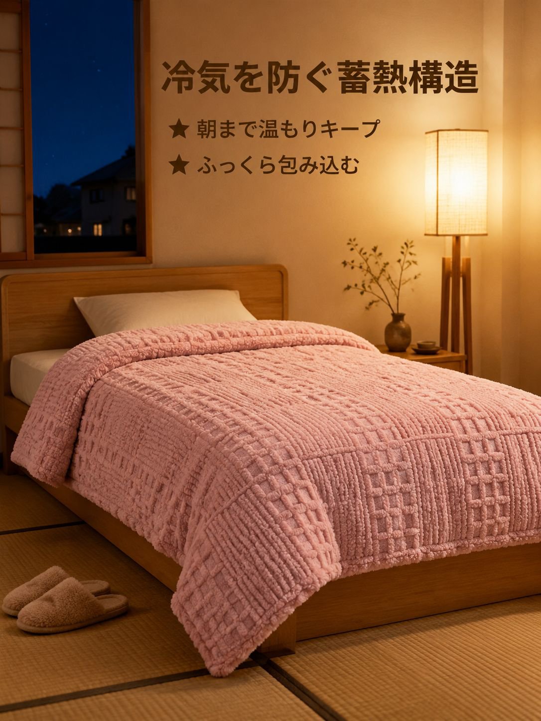 冬用厚手フリースブランケット