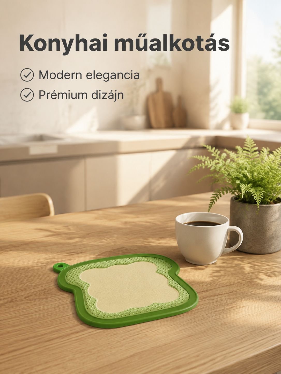 Kreatív 3 az 1-ben szilikon hőálló alátét konyhapulton