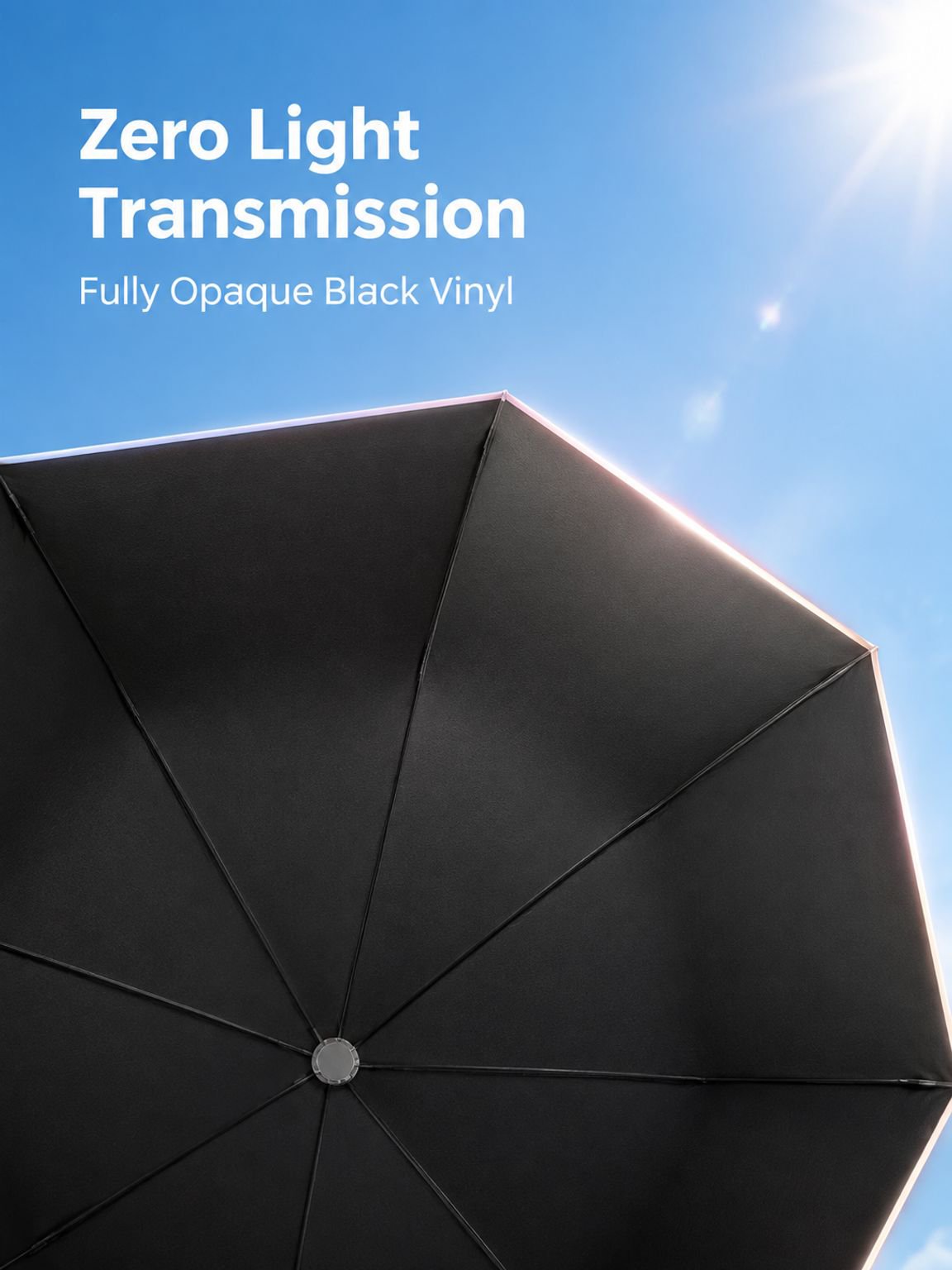 Automatic gradient color sunny and rainy umbrella sun umbrella sun protection and UV protection dual