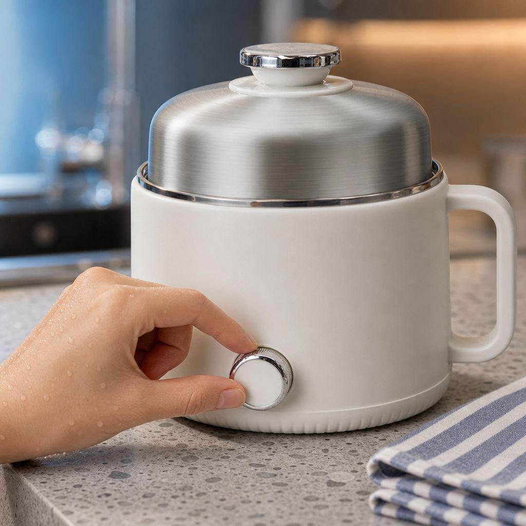 Household Electric Hot Pot for Frying, Steaming, Boiling