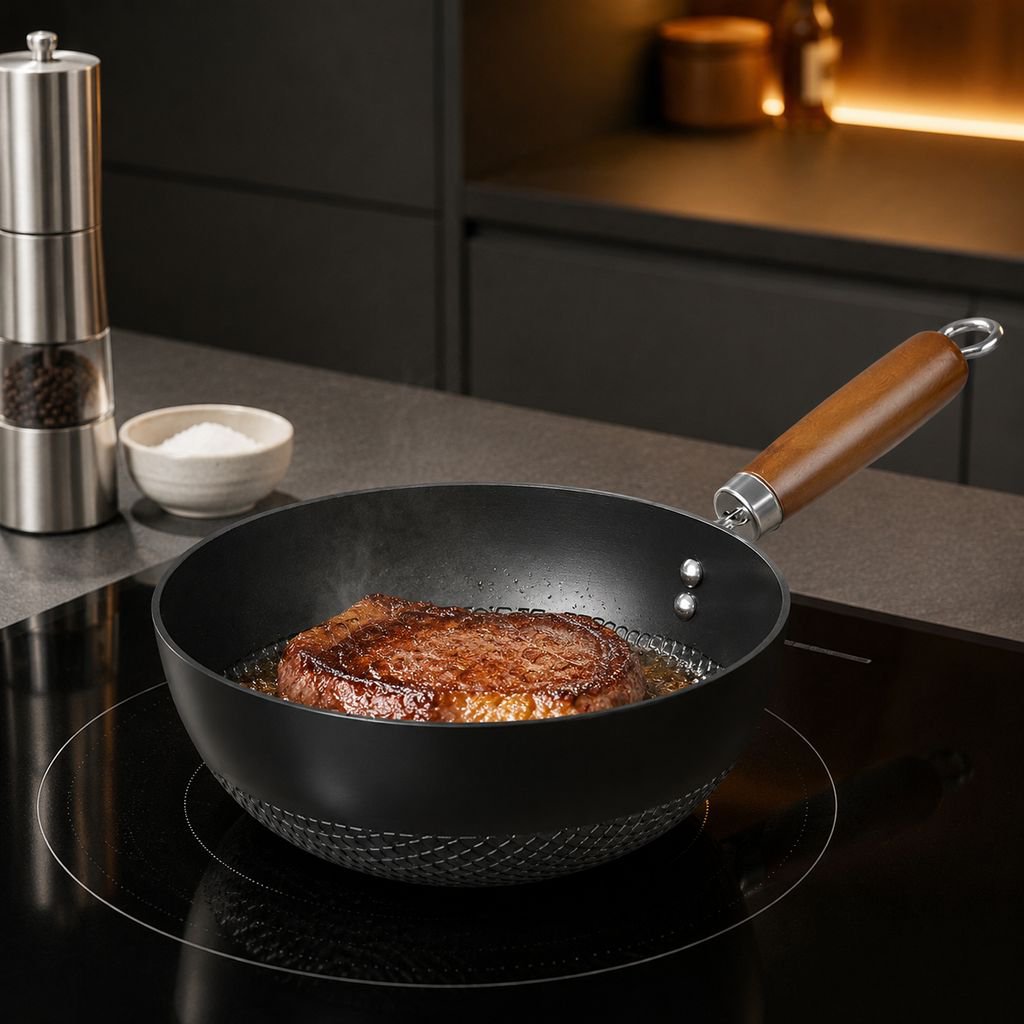 Household Mini Iron Supplement Flat Bottom Frying Pan