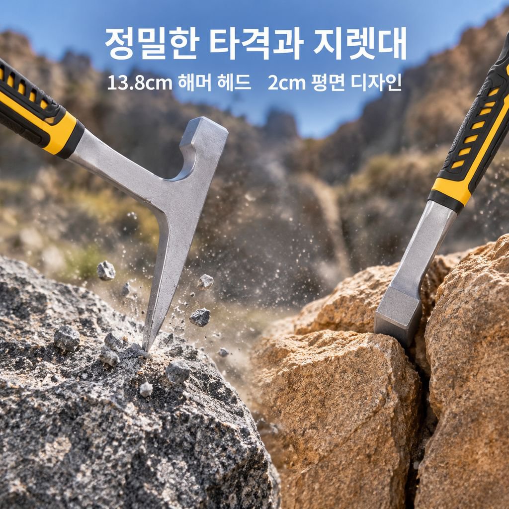 판금 지질 탐사 망치 다기능 뾰족머리 납작머리 채광 미장 곡괭이망치