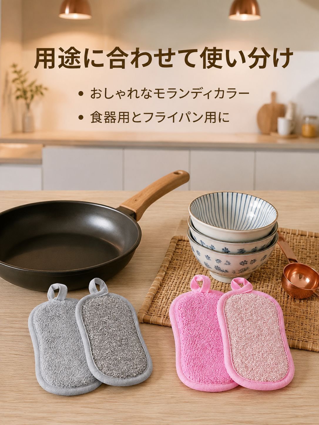 八字銀線多色無傷鍋食器洗い神器