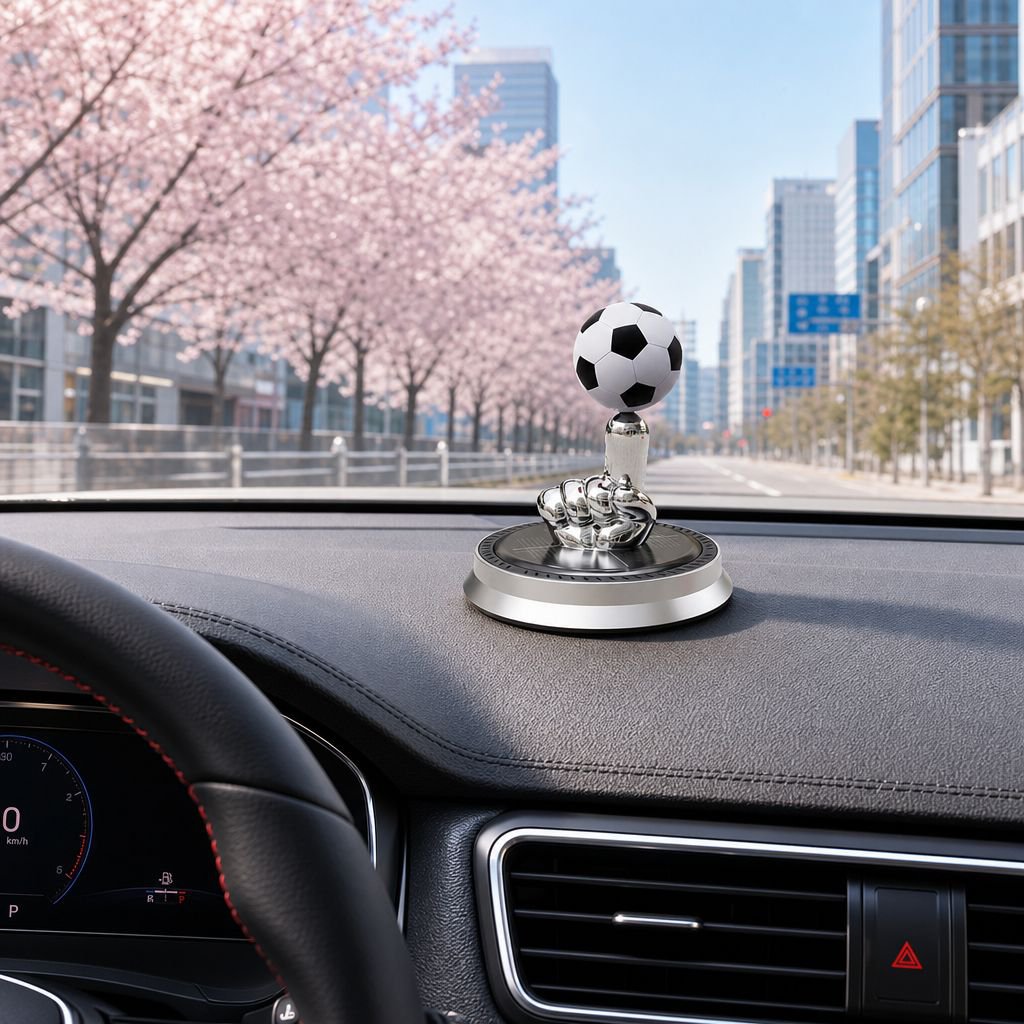 車用サッカーオーナメント