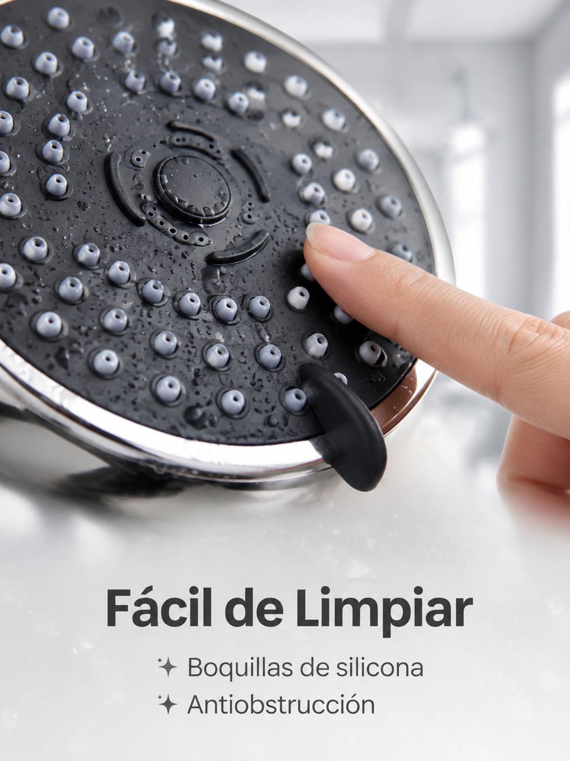 Cabezal de ducha de alta presión con manguera, juego para baño en casa y dormitorio