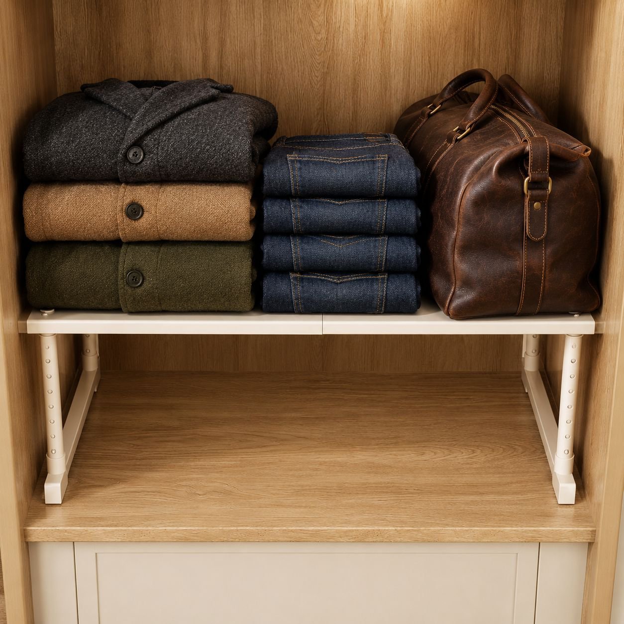 Multi-Layer Adjustable Wardrobe Storage Cabinet