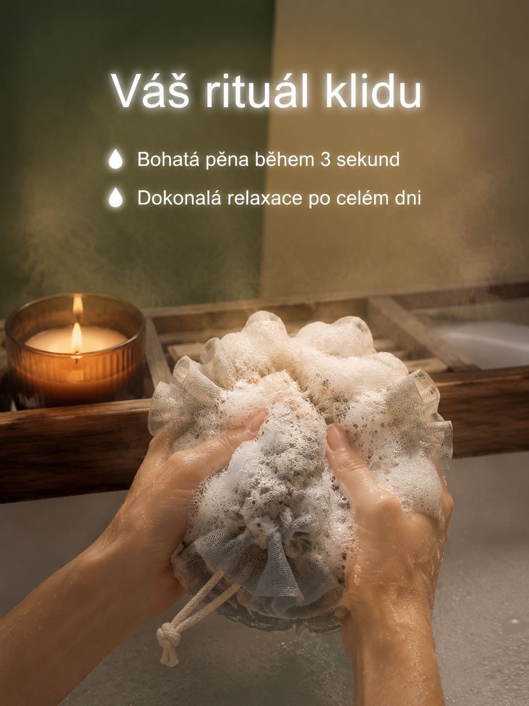 Síťka na pěnu – ideální pro jemnou péči o pokožku