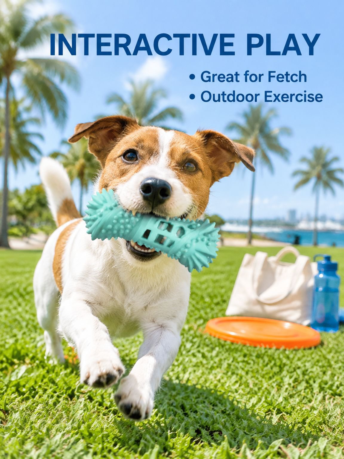 Dog floating training teething toy