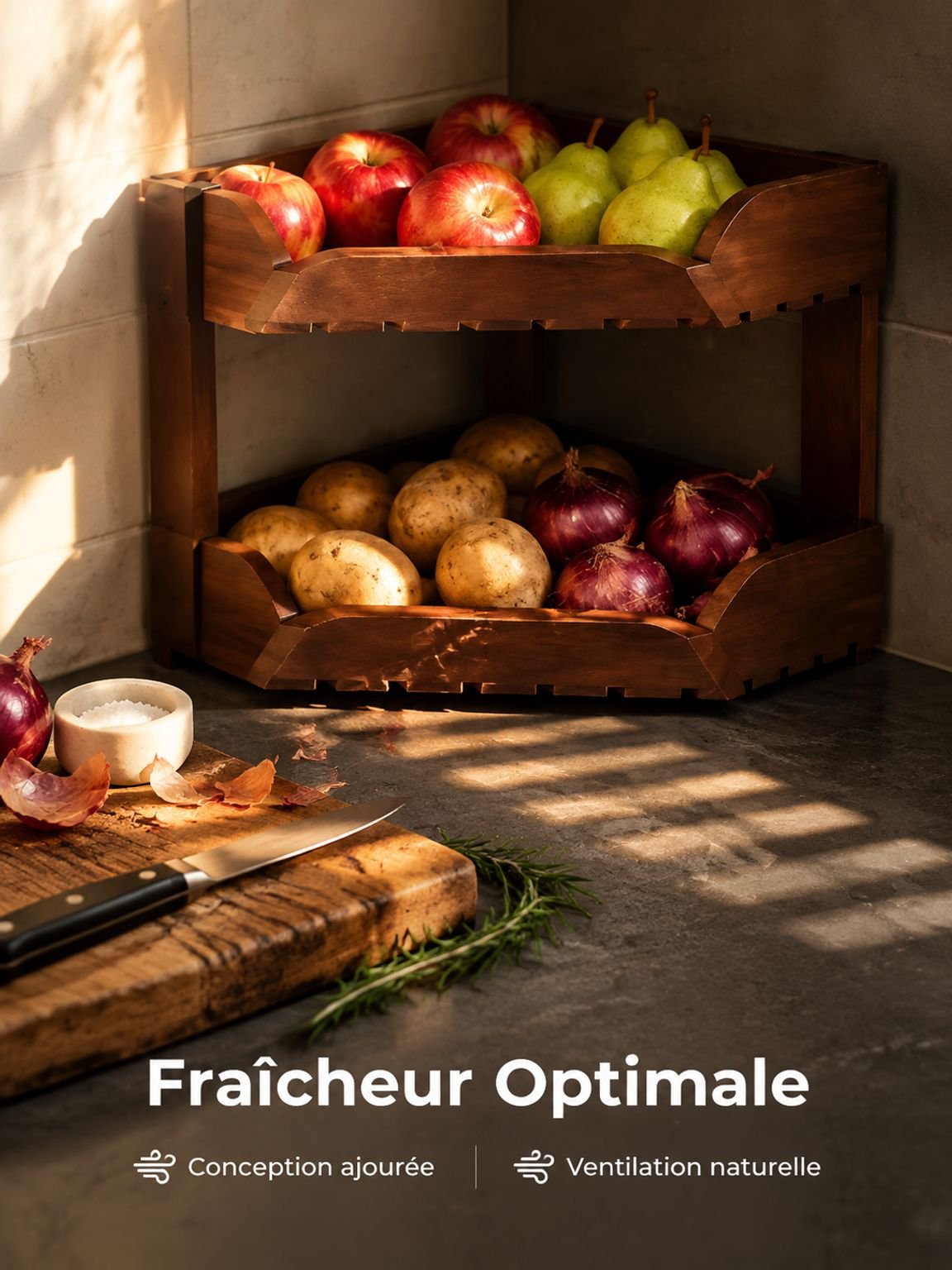 Étagère de rangement pour collations de cuisine