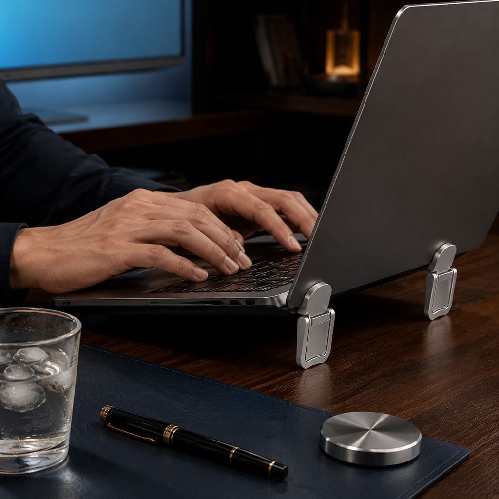 Portable Desktop Computer Heightening Stand Foldable Mini Office Support