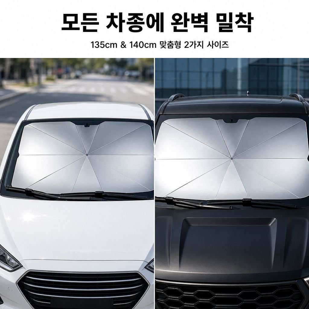 전면 창문 햇빛 가리개 차량용 햇빛 차단 단열 커튼 확장 가능