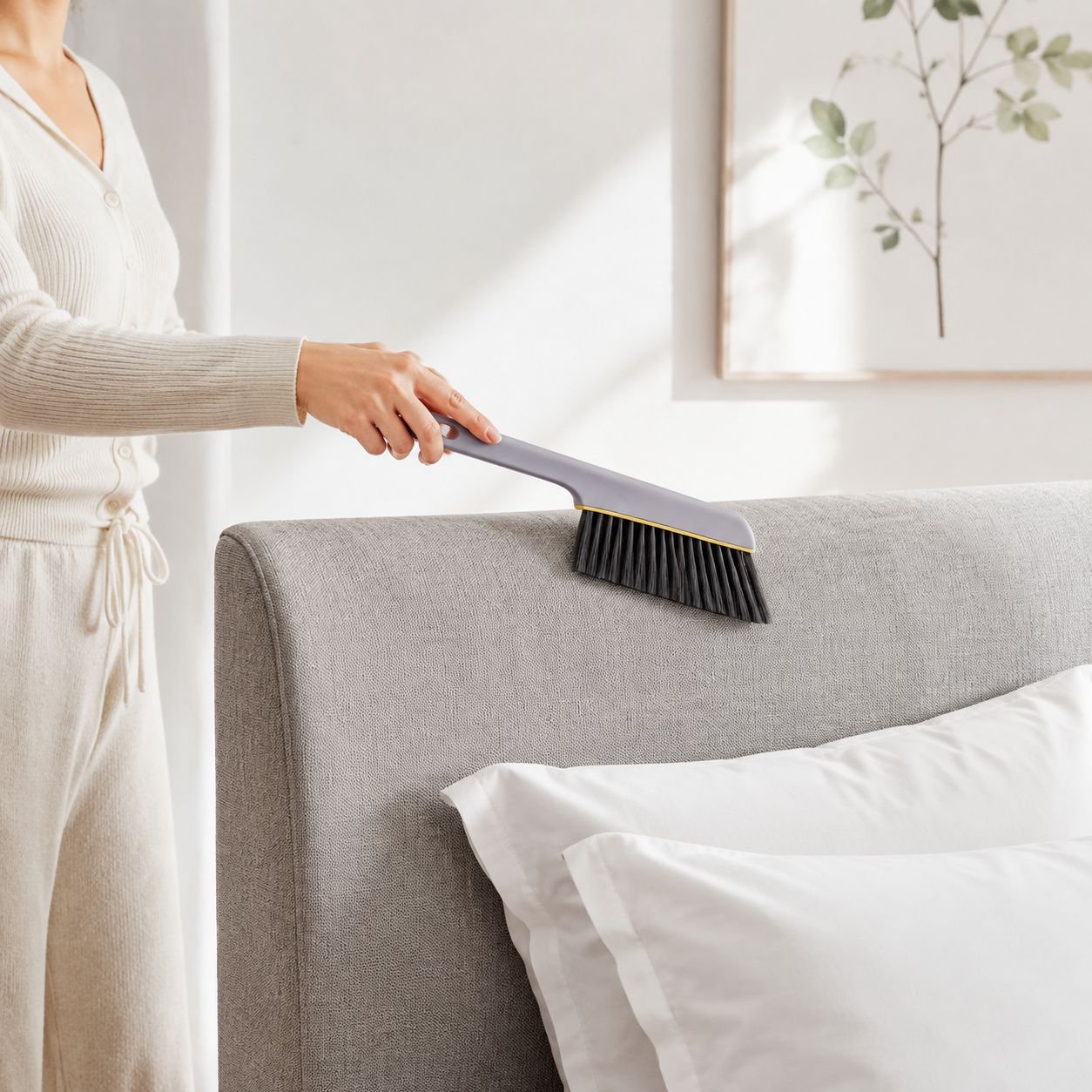 Household dusting brush set for thorough cleaning