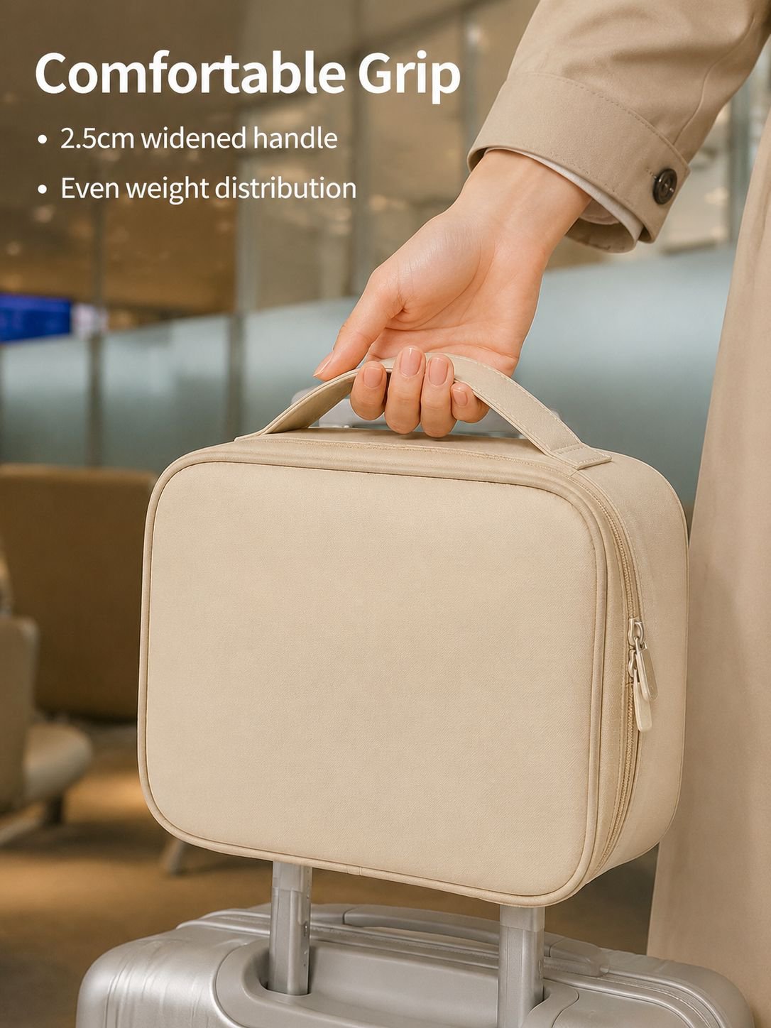 Portable storage bag in outdoor setting
