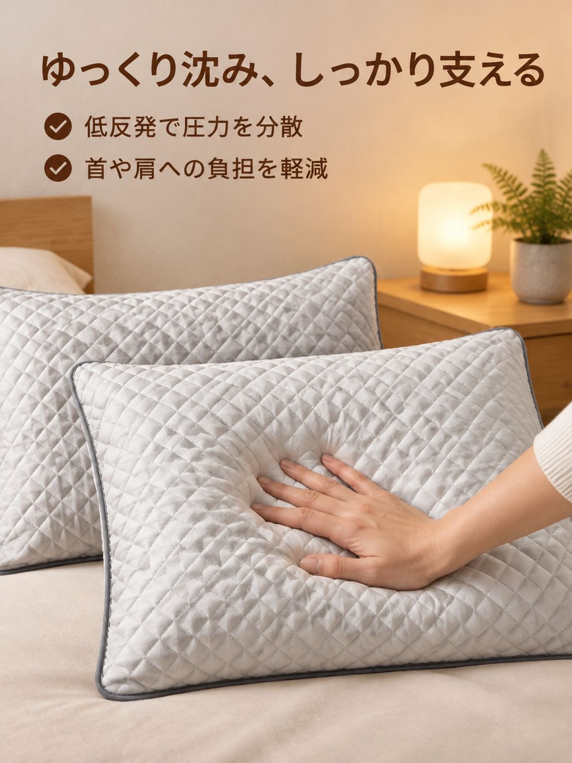 快適な低反発枕芯