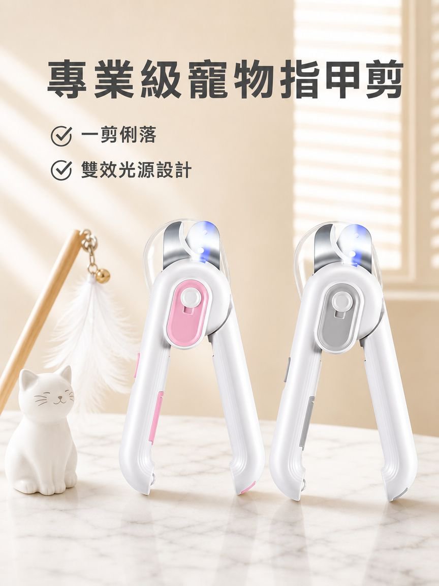 寵物帶燈貓咪指甲剪