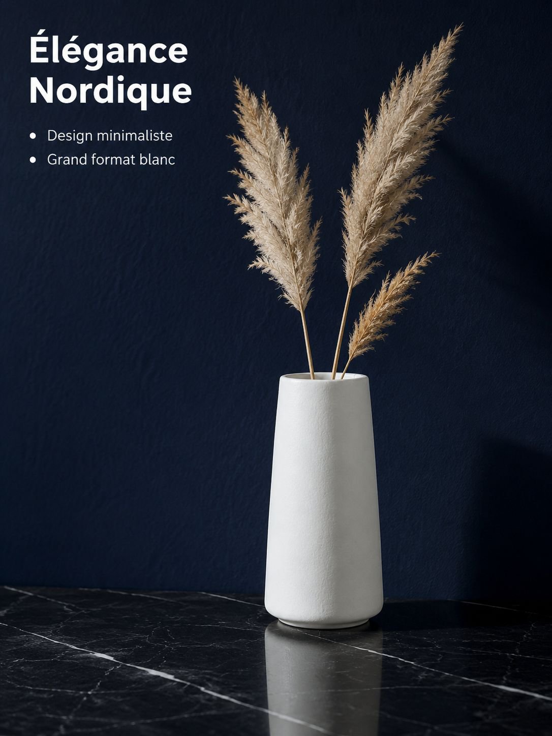 Vase en céramique brute style nordique