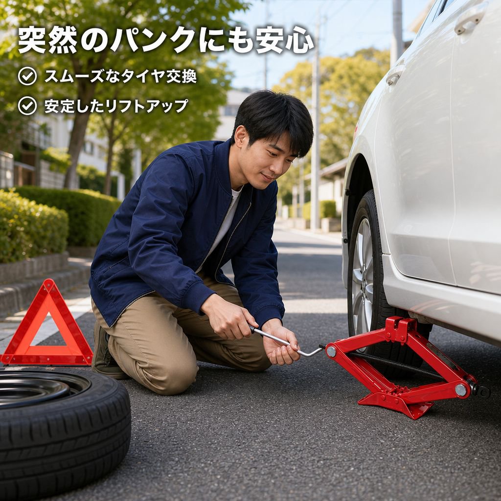 車のシザーズジャッキ、自動車修理工具