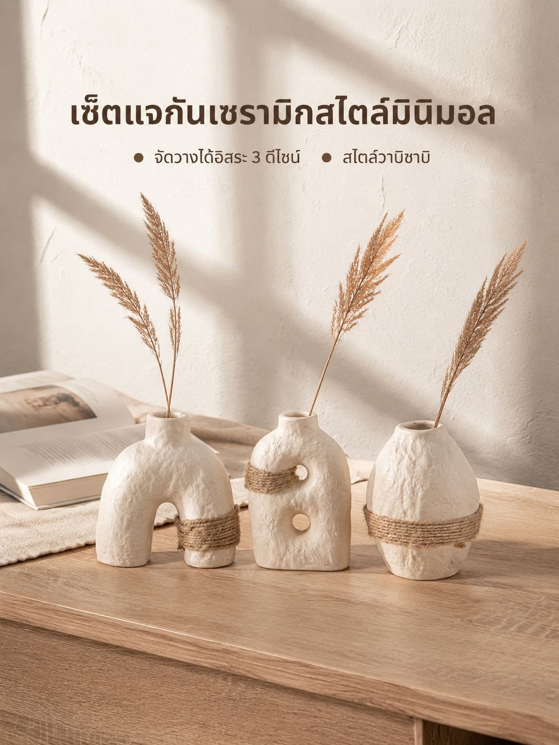 แจกันเซรามิกดีไซน์สร้างสรรค์สำหรับตกแต่งบ้าน