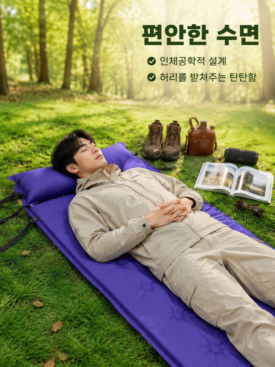 야외용 자가팽창 매트리스