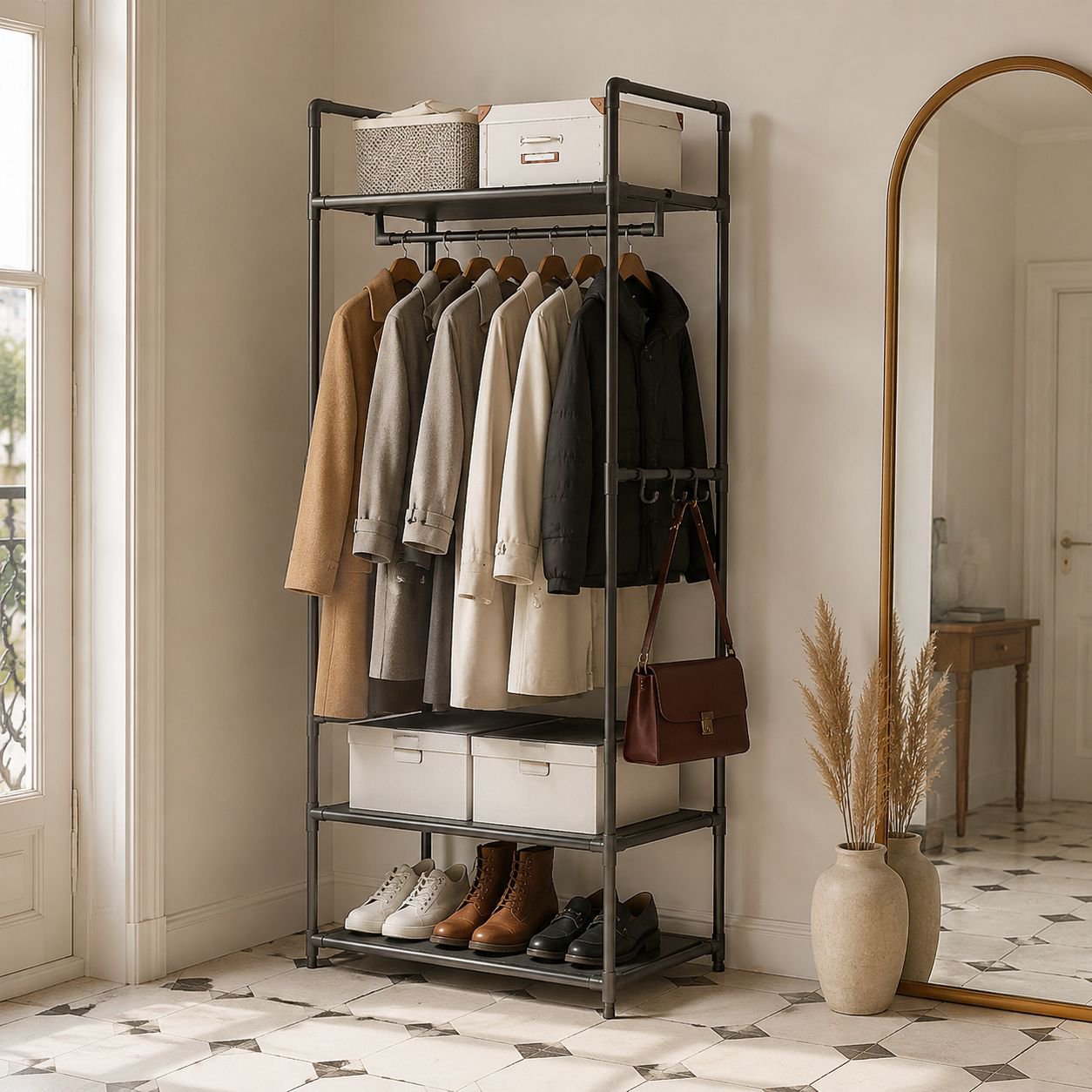 Porte-manteau multifonctionnel pour vêtements et accessoires