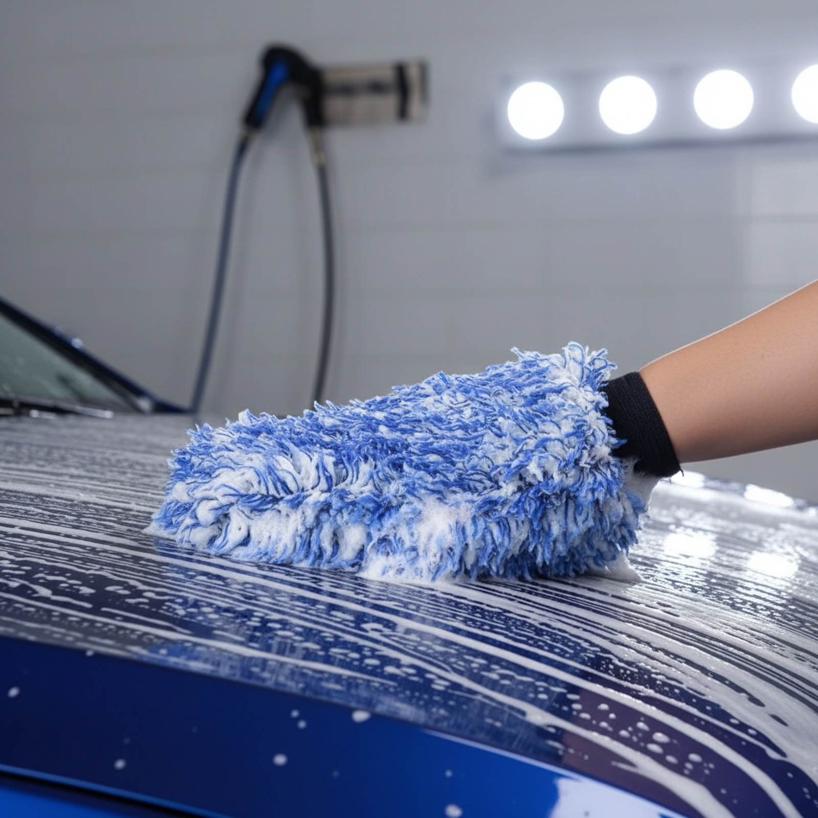 Double-Sided Thickened Plush Car Wash Glove
