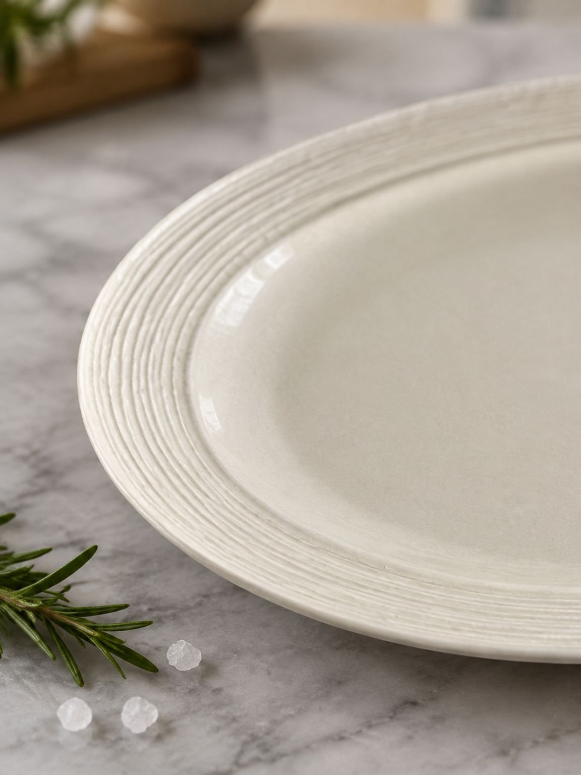 Plato de cerámica para pasta estilo sombrero para hogar