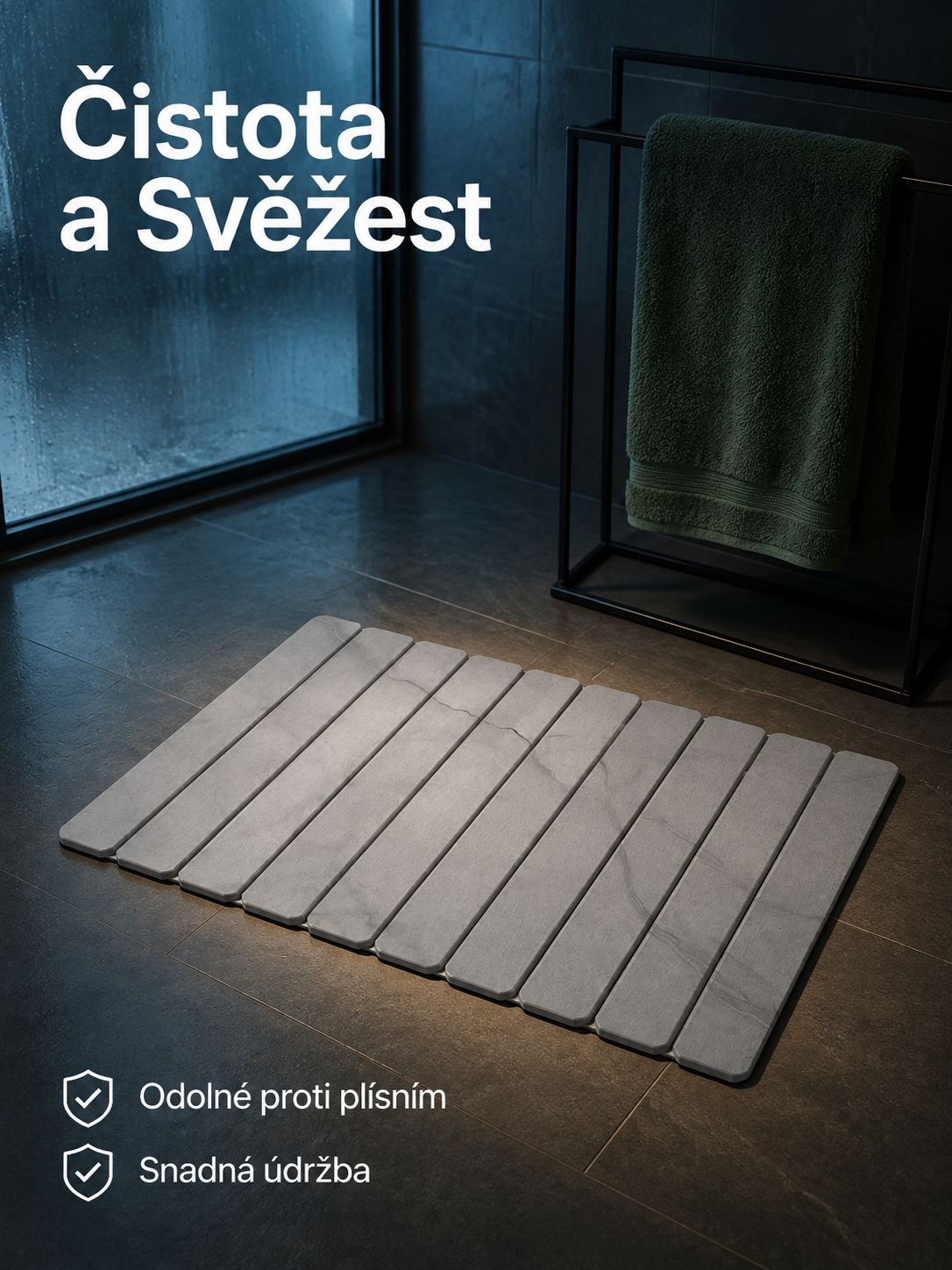 Tvrdá křemelinová podložka na podlahu