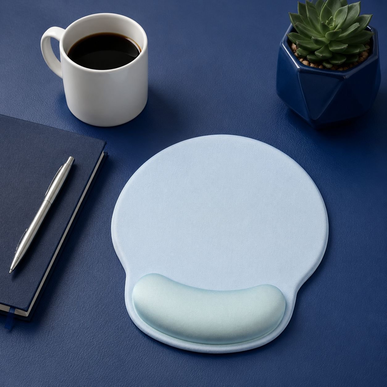 Tapis de souris ergonomique avec repose-poignet en mousse à mémoire de forme