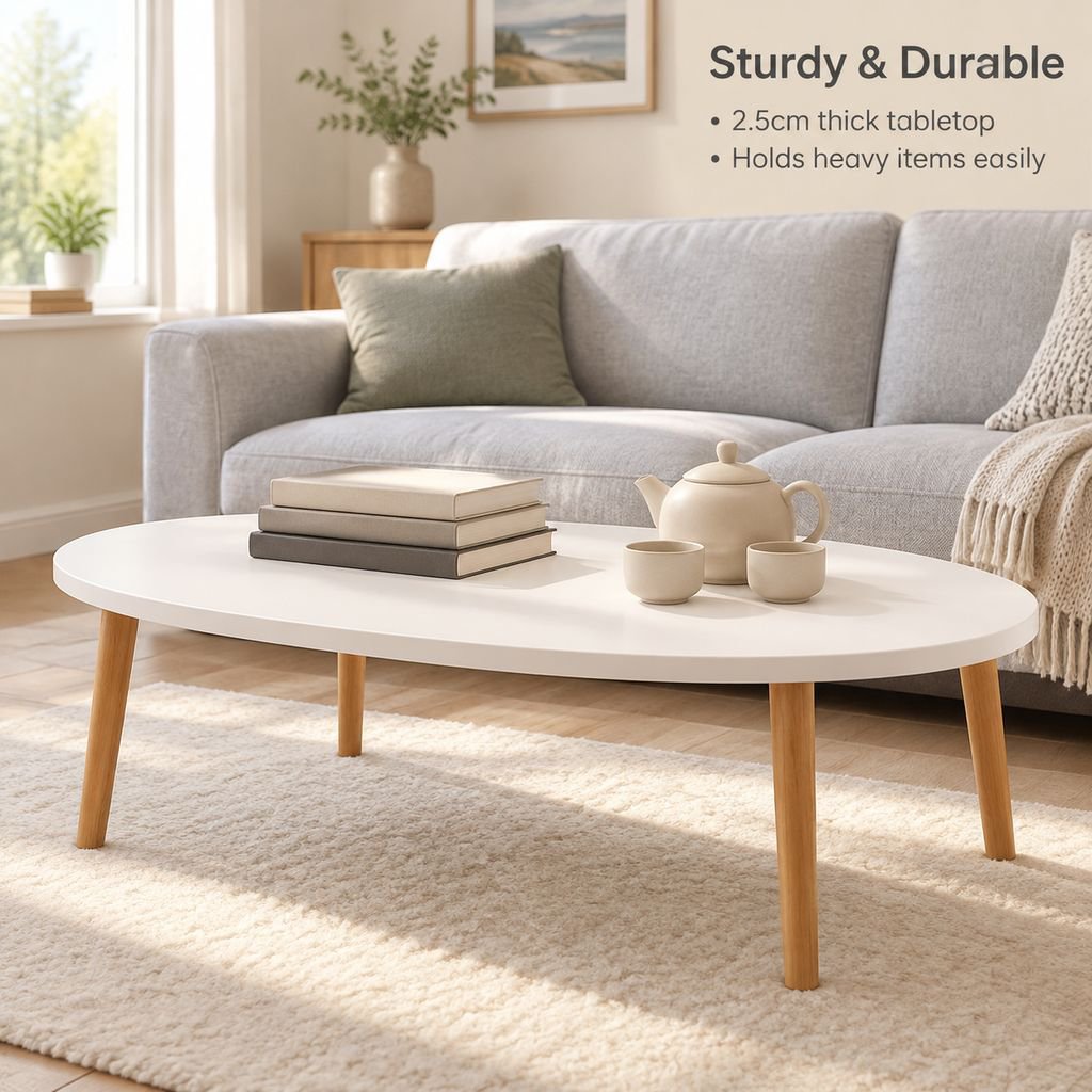 Cream-Style Side Table for Bedroom or Living Room