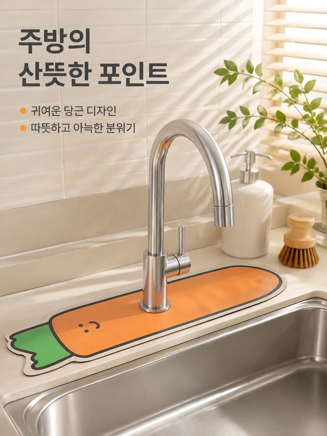규조토 빠른 흡수 건조 싱크대 매트