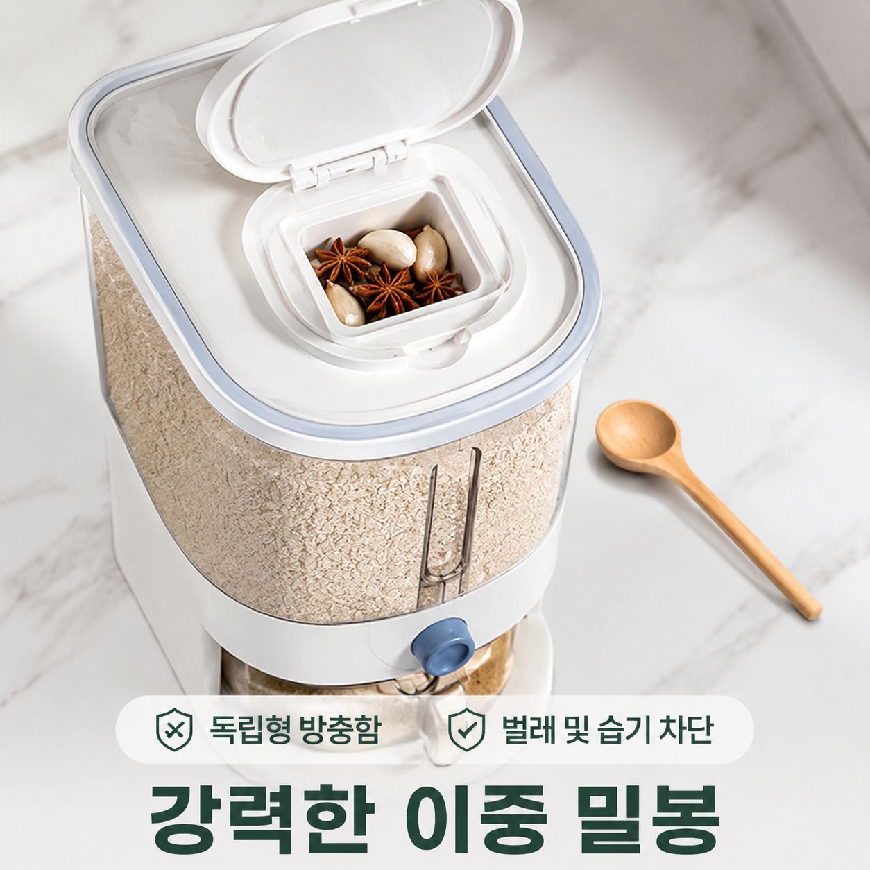 다기능 오곡잡곡 보관통