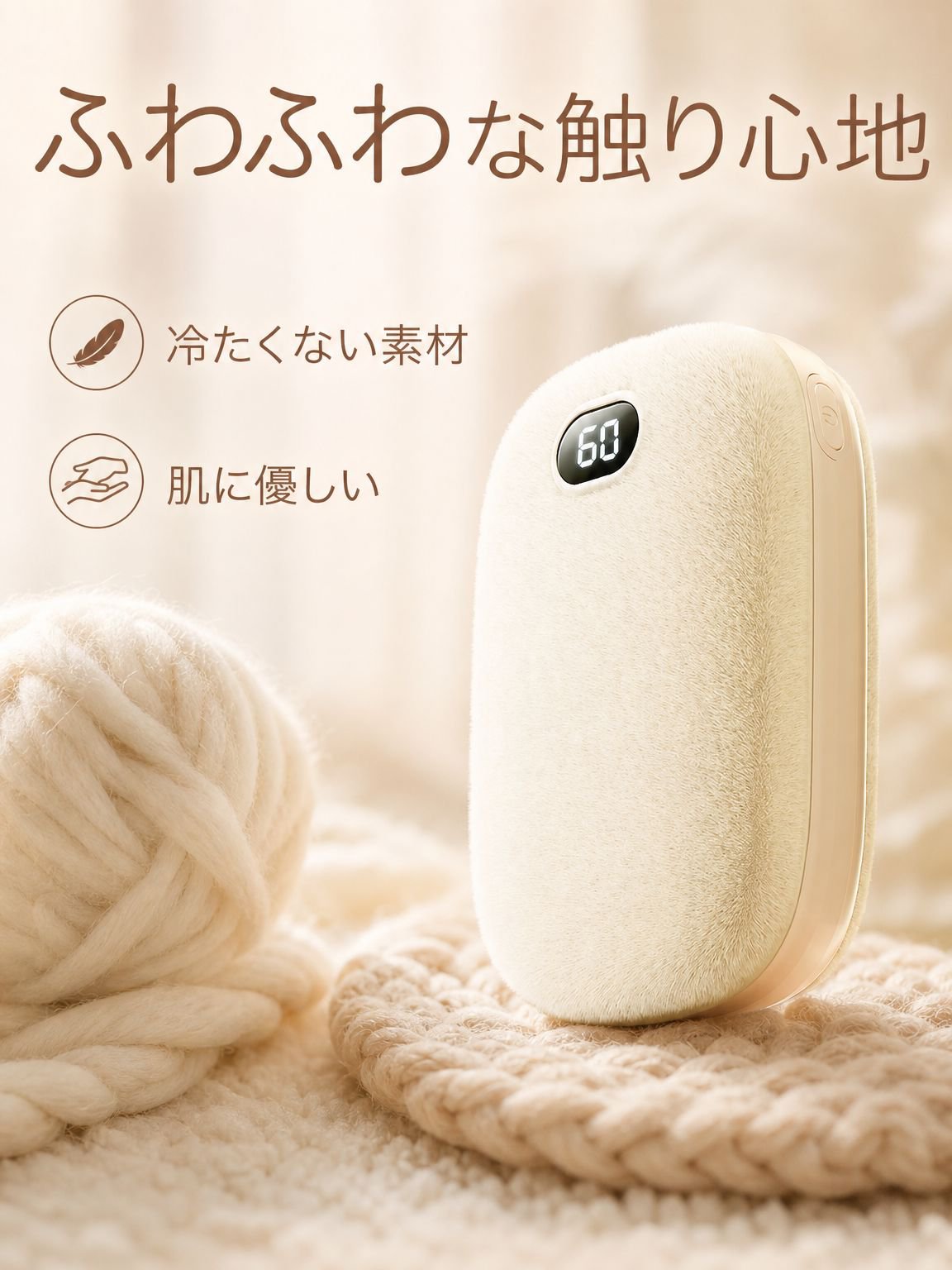 両面使えるフリース手袋型カイロ