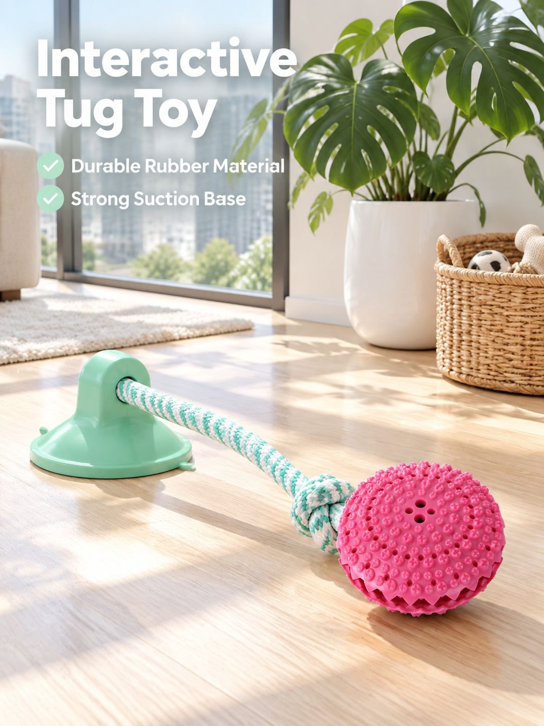 Pet treat-dispensing ball teeth-cleaning toy