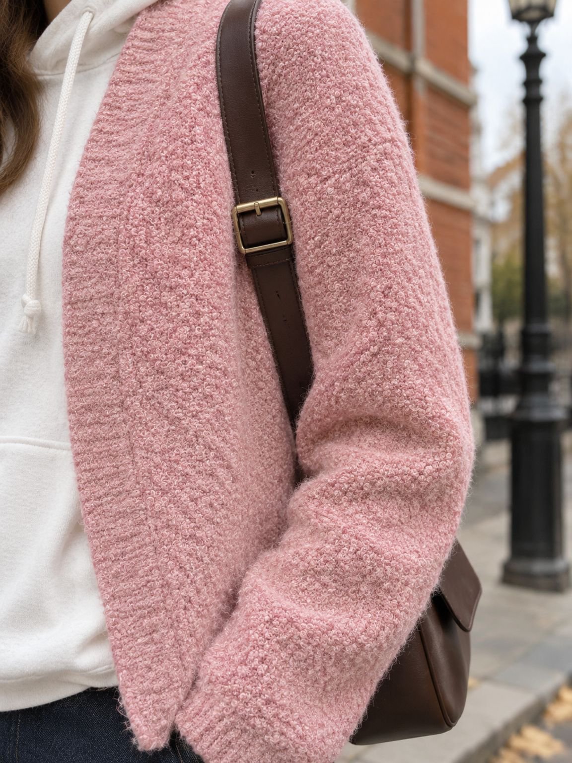 Trendy lantern sleeve cardigan in soft knit fabric