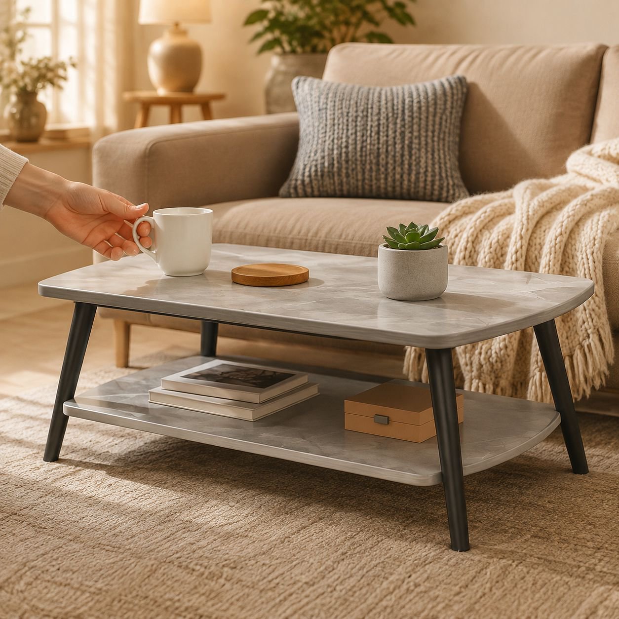 Small double tea table for living room modern design