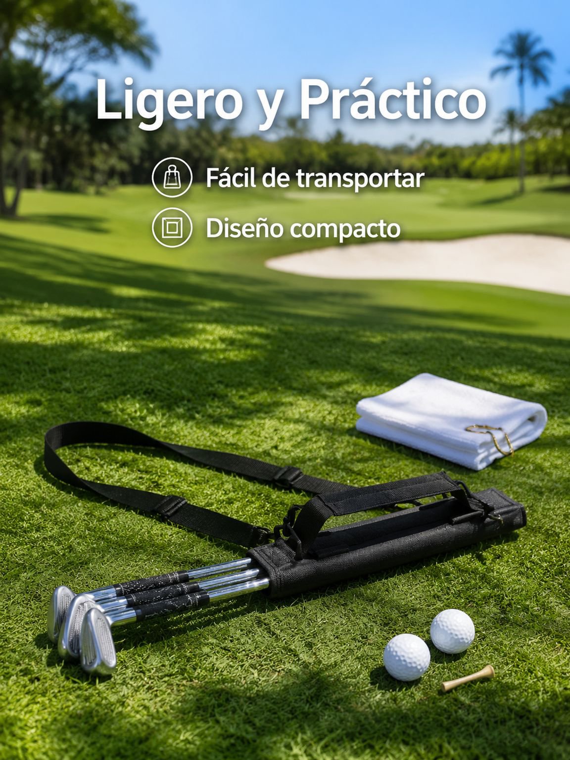Bolsa de mano para palos de golf