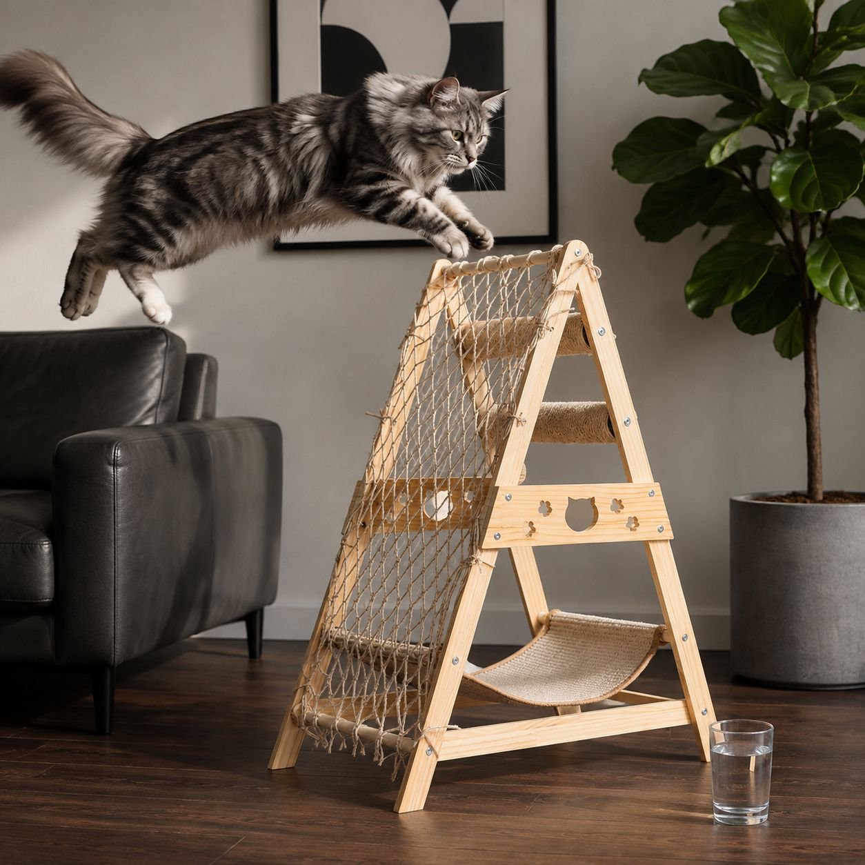 Cat climbing frame wearresistant scratching board