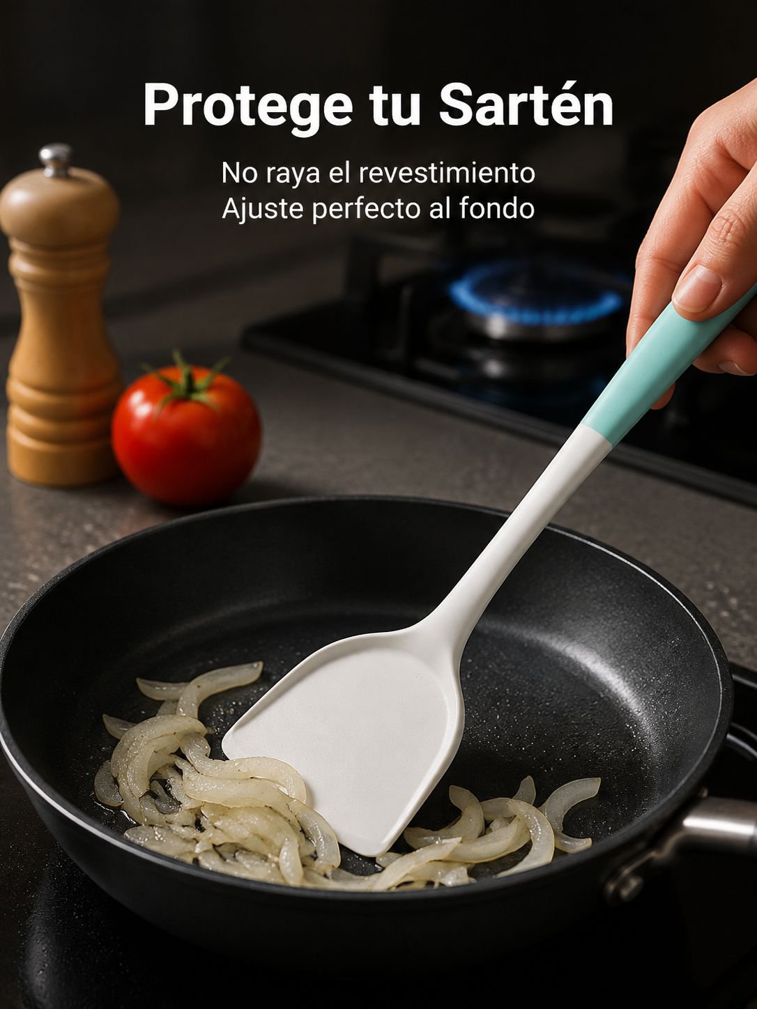 Espátula flexible ideal para repostería y cocina diaria