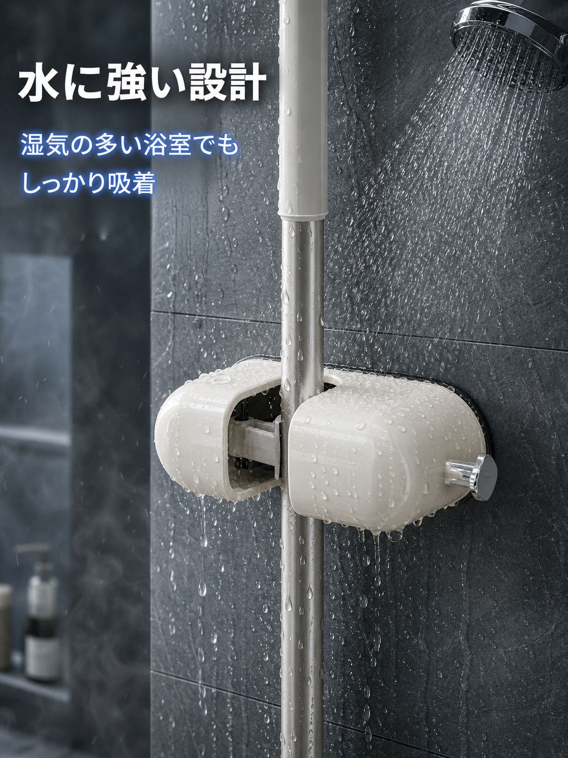 ドーパミン吸盤フックモップ収納