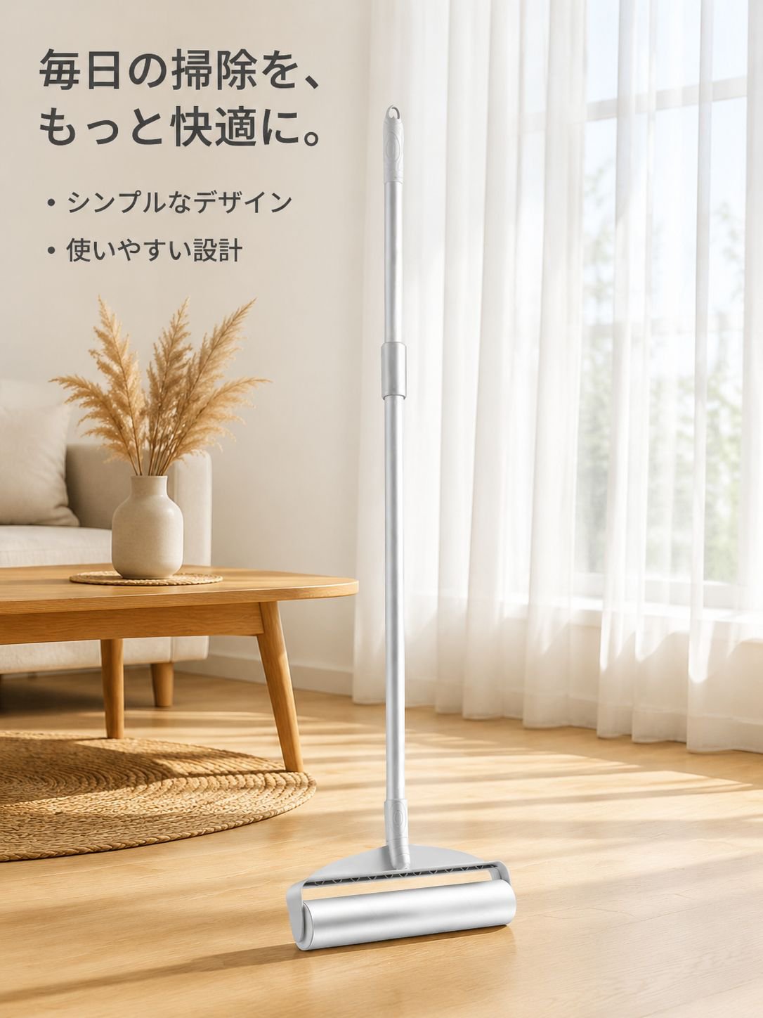 ロングシャンク伸縮粘毛器