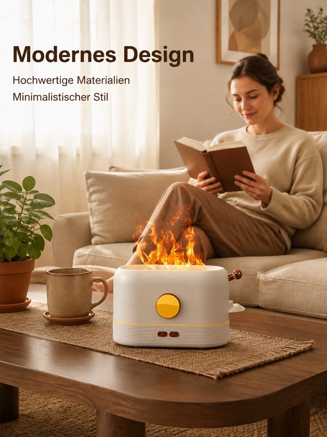 Simulierter Flammen-Aromadiffusor Luftbefeuchter