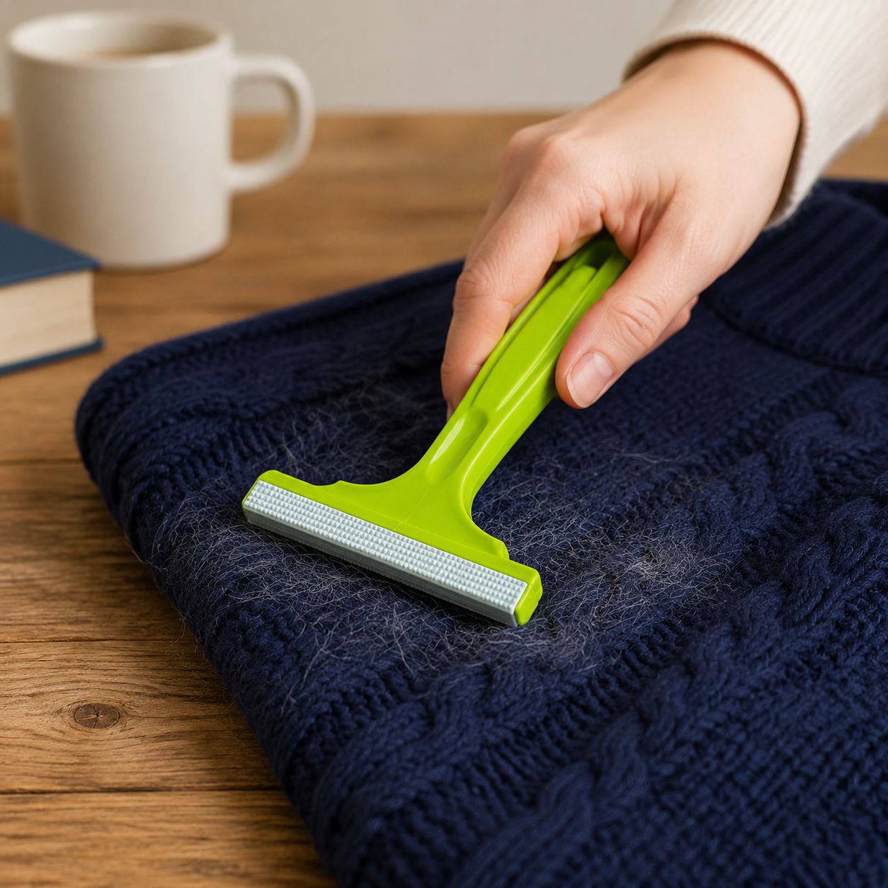 Powerful sticky roller for clothes and upholstery