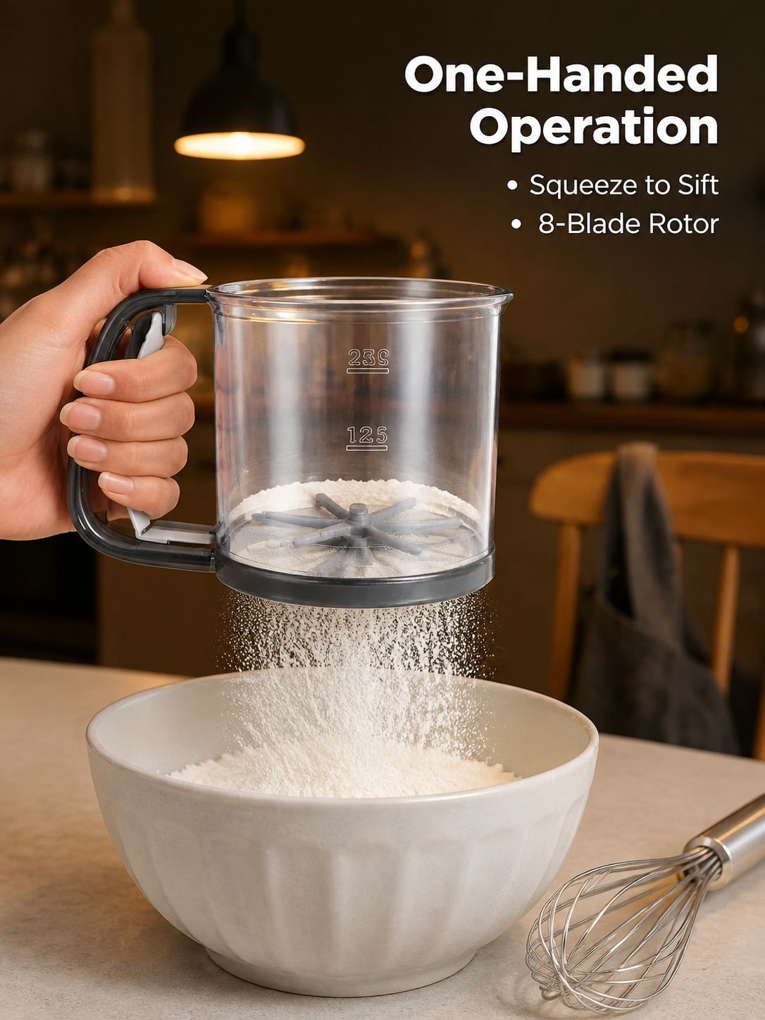 JMY - Semi-automatic Handheld Flour Sieve