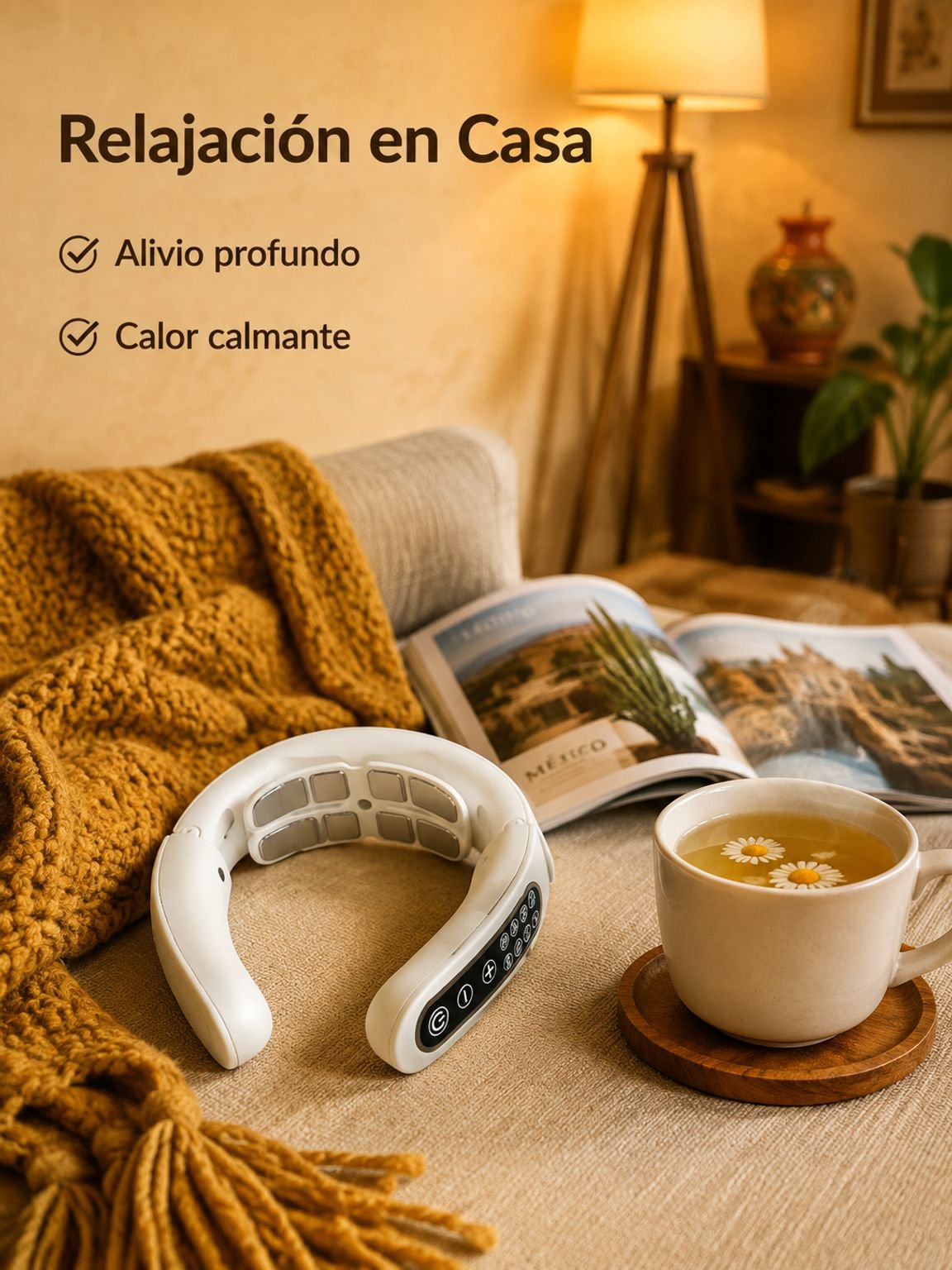 Masajeador de cuello portátil Home Smart