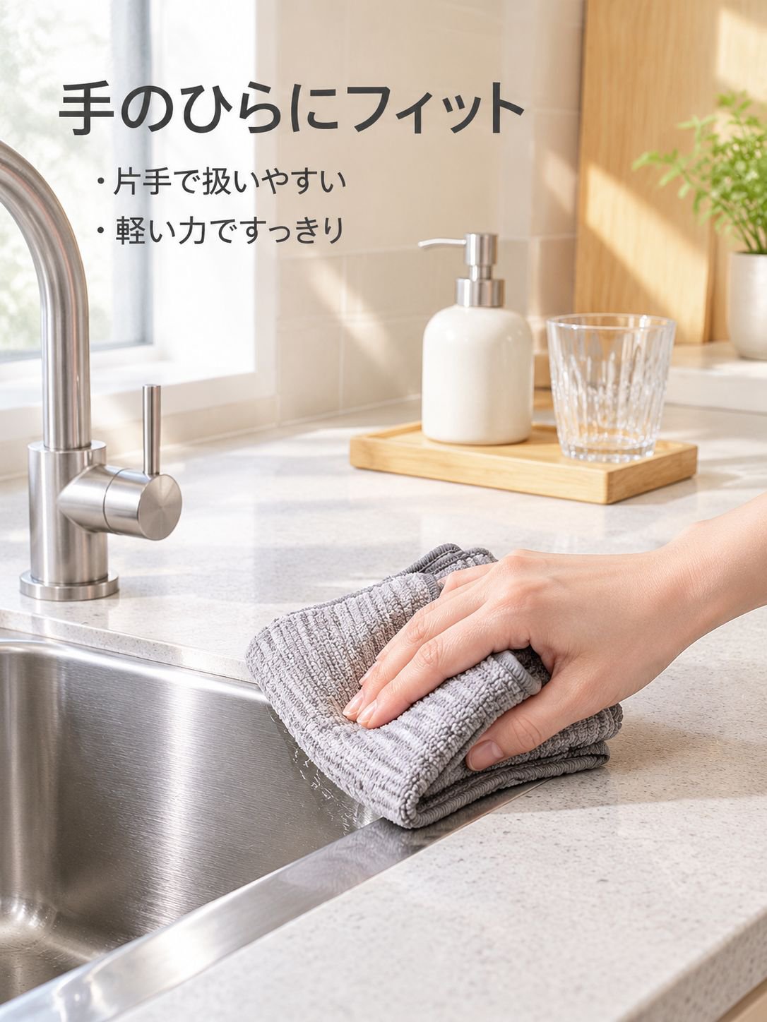 キッチン専用 吸水ふきん 毛羽立ちにくい 家庭用掃除クロス