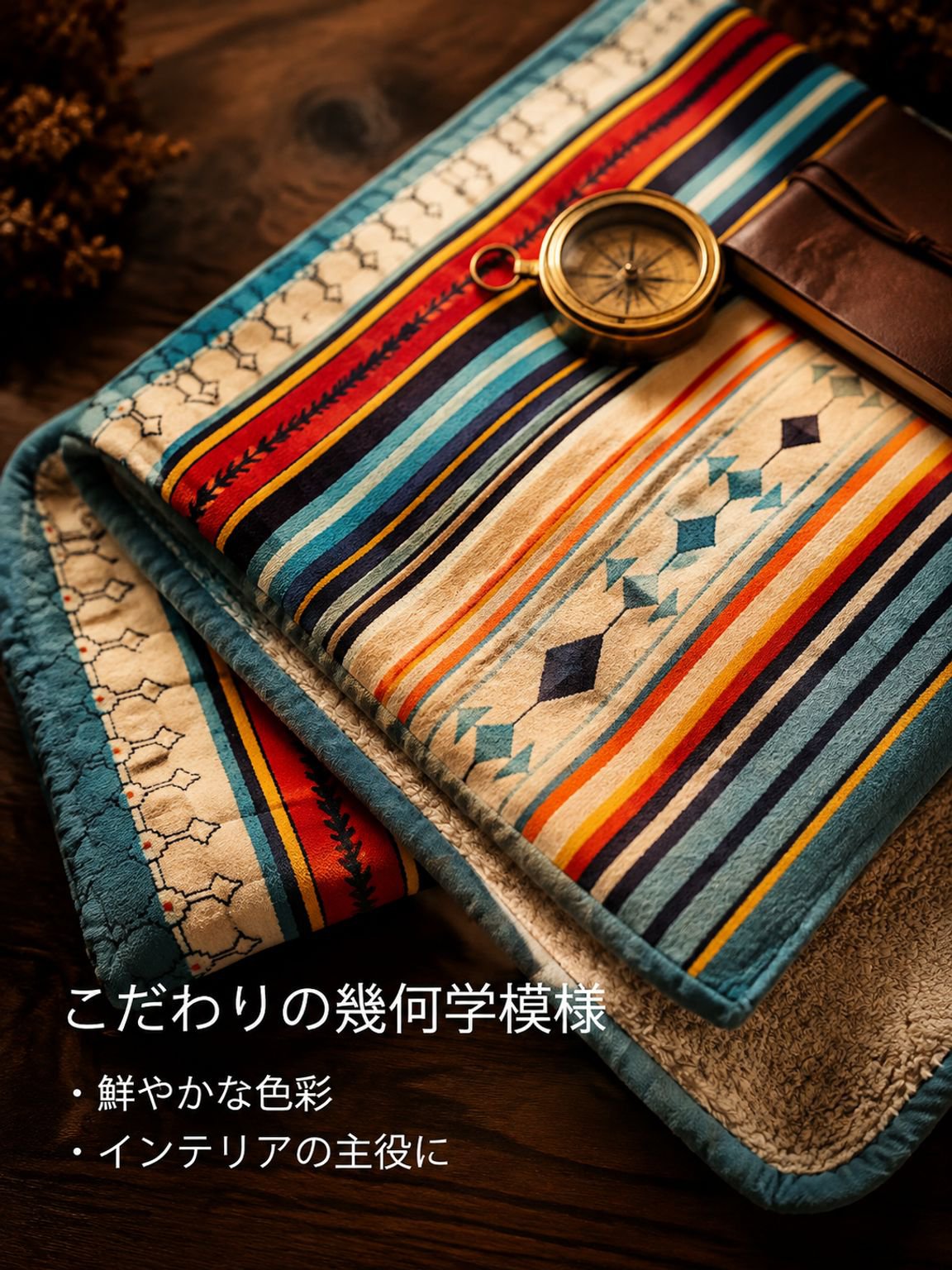 エスニック風ウールケット
