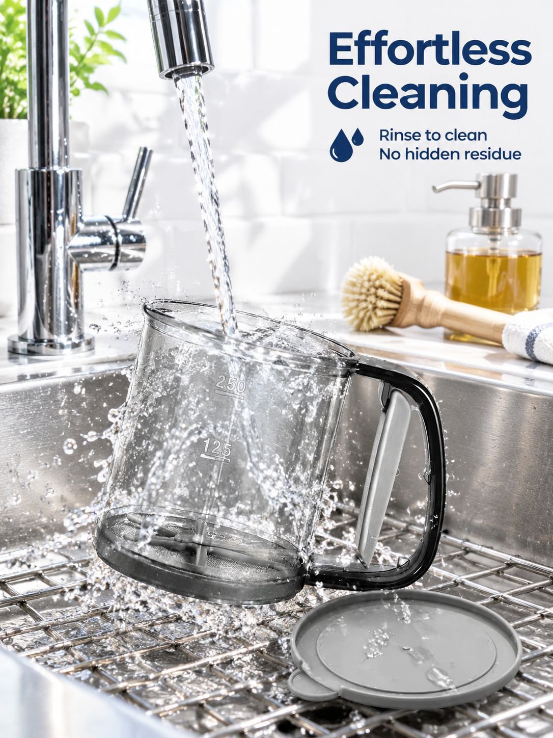 Semi-automatic handheld sieve for kitchen use