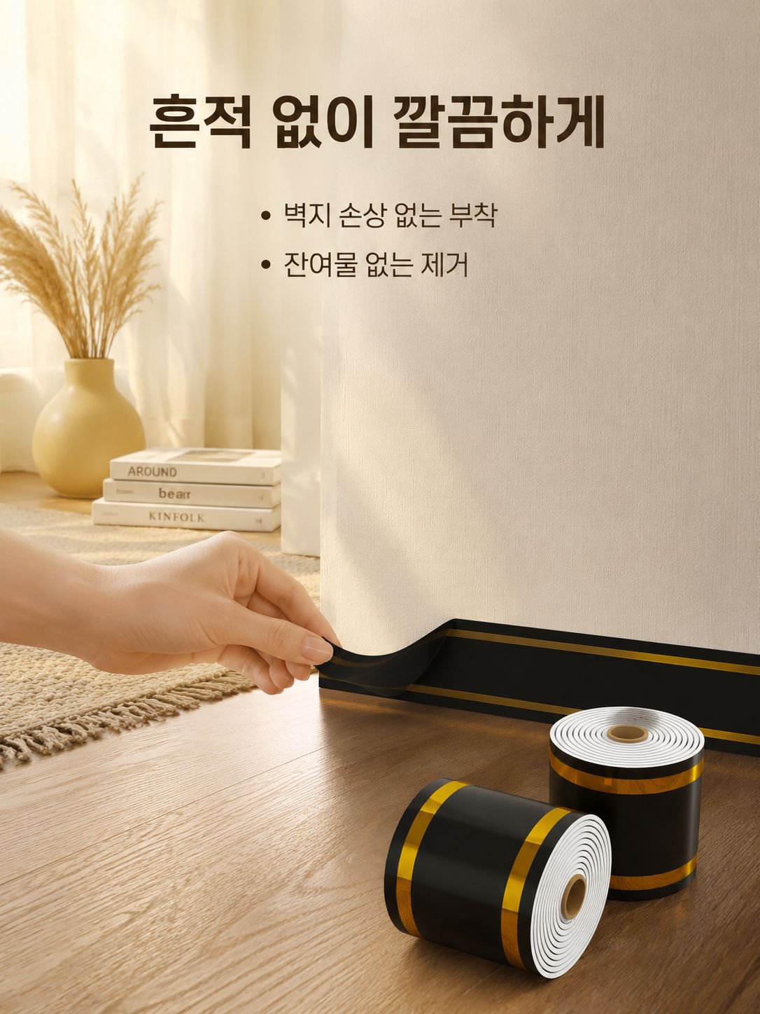 Modern skirting tile wall sticker for living room